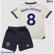 Fotballdrakt Barn West Ham United James Ward-Prowse #8 Bortedraktsett 2025-26 Kortermet (+ Korte bukser)